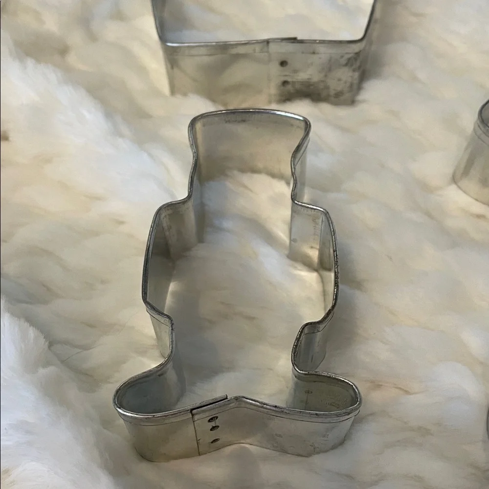 Set of Silver Cookie Cutters set of 9